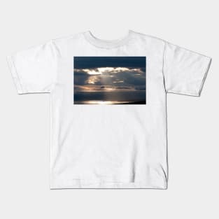 Lightshafts over the mountains of the west coast of Scotland Kids T-Shirt